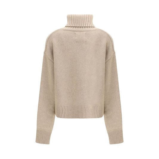 Beige Cashmere Turtleneck