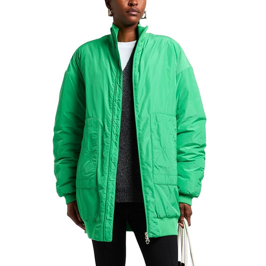 Green Polyester Jackets & Coat