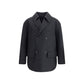 Gray Fleece Wool Coat