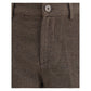 Brown Cotton Casual Pants