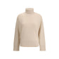Beige Wool Turtleneck