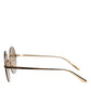 DG2228 Gold Plated Round Lenses Shades Eyewear Sunglasses
