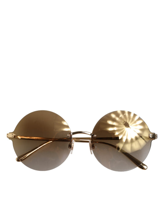 DG2228 Gold Plated Round Lenses Shades Eyewear Sunglasses