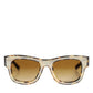 DG4379F White Tortoiseshell Gradient Acetate Shades Sunglasses