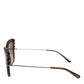 DG6131 Plissé Brown Butterfly Square Shades Sunglasses