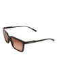 DG6151 Brown Unisex Square Lens Shades Eyewear Sunglasses