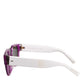 DG4356F White Acetate Aviator Shades Eyewear Sunglasses