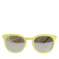 DG4324 Yellow Framed Mirrored Lenses Eyewear Sunglasses