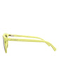 DG4324 Yellow Framed Mirrored Lenses Eyewear Sunglasses