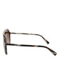 Brown Full Rim Acetate Pilot Eyewear Sunglasses