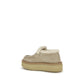 Beige Calf Leather Bos Taurus Platform Loafers