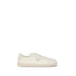 Cream Polyamide Low Top Sneakers