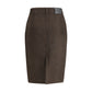 Brown Denim Skirt