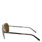 DG2106K Silver Frame Aviator Shades Eyewear Sunglasses