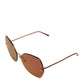 Lucia Gold Metal Cat Eye Red Lenses Sunglasses