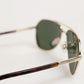 DG2125 Silver Frame Aviator Shades Eyewear Sunglasses