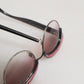 Black Pink Mirrored Cat Eye Sequined Sunglasses