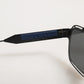 Black Metal Pilot Frame Shades Eyewear Sunglasses