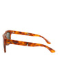 DG6089 Havana Full Rim Round Lenses Foldable Sunglasses