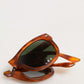 DG6089 Havana Full Rim Round Lenses Foldable Sunglasses