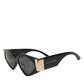 DG4396 Gray Gradient Black Irregular Frame Sunglasses