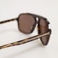 Dark Brown Tortoise Shell Pilot Frame Sunglasses