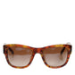 DG4338F Brown Havana Full Rim Round Lenses Sunglasses
