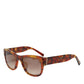 DG4338F Brown Havana Full Rim Round Lenses Sunglasses