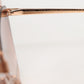 DG2224 Sand Rose Gold Cat Eye Irregular Frame Sunglasses