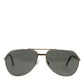 DG2106K Black Gold Plated Polarized MetalFrame Sunglasses