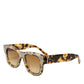 DG4379F White Tortoiseshell Gradient Acetate Shades Sunglasses