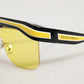 DG6162 Shield Black Yellow White Polyamide Sunglasses