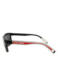 DG6160 Square Black Polyamide Sport Logo Sunglasses