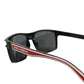 DG6160 Square Black Polyamide Sport Logo Sunglasses