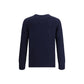 Blue Merino Wool Sweatshirt