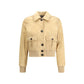 Beige Leather Jacket
