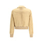 Beige Leather Jacket