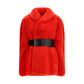 Red Polyester Coat