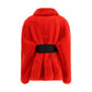 Red Polyester Coat