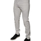 White Cotton Stretch Skinny Men Denim Jeans