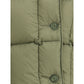 Green Nylon Sleveless Jacket