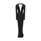 Black Acetate Casual Dress