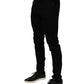 Black Cotton Stretch Slim Fit Men Denim Jeans