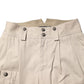 Beige Cotton Tapered Cargo Men Trouser Pants