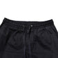 Black Mid Waist Drawstring Men Jogger Pants