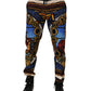 Multicolor Julias Ceasar Print Tapered Pants