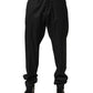 Black Wool Formal Dress Men Trouser Pants