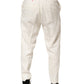 White Linen Formal Dress Men Trouser Pants