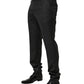 Black Wool Formal Dress Men Trouser Pants