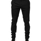 Black Cotton Formal Dress Men Trouser Pants